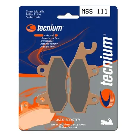 Vente Flash Plaquettes de frein Maxi Scooter TECNIUM métal fritté MSS111