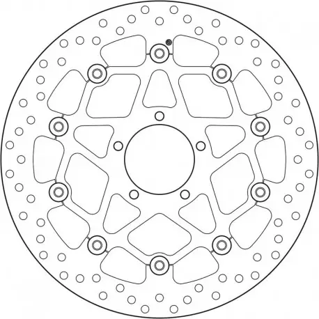 Paiement Sécurisé Disque de frein BREMBO Série Oro Flottant - 78B408B2