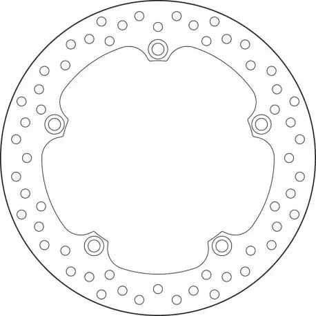Commander Vite Disque de frein arriere BREMBO Oro 68B407N1