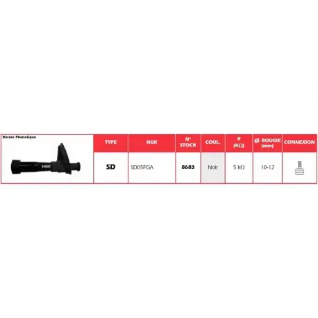 Top Vente Anti-parasite moto NGK SD05FGA