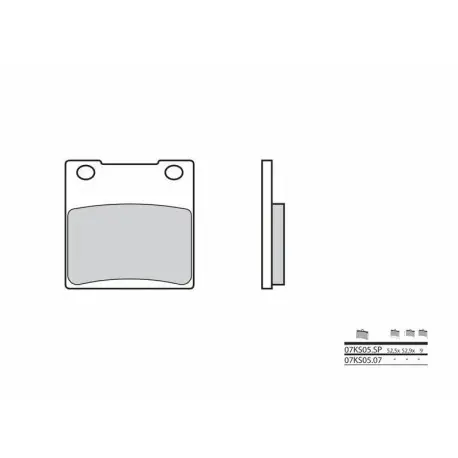 Paiement Sécurisé Plaquettes de frein BREMBO route carbone céramique 07KS0507