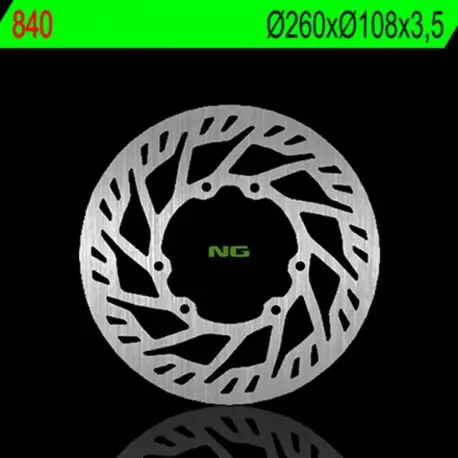 Meilleure Vente Disque de frein NG BRAKES fixe - 840