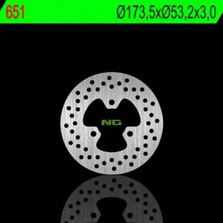 Disque de frein avant NG 651 rond fixe Usine Directe