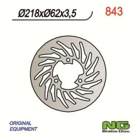 Prix Promo Disque de frein NG 843 Rond Fixe