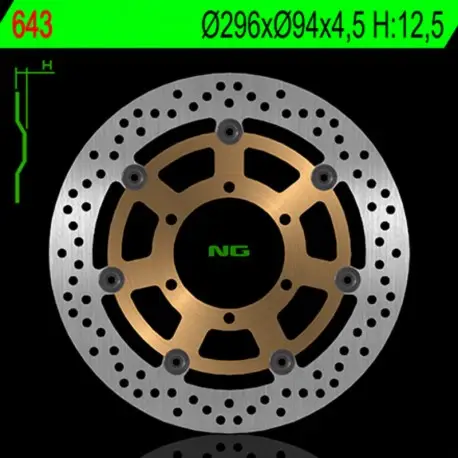 Disque de frein NG 643 Rond Semi-Flottant Dernier Modèle
