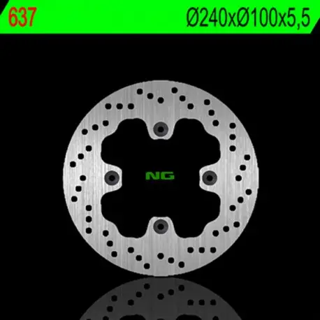 Disque de frein NG 637 Rond Fixe Top Vente