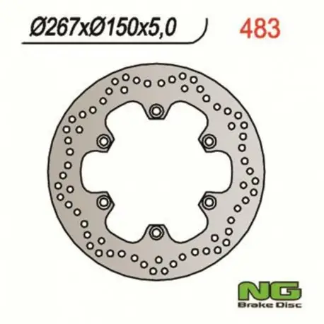 Disque de frein NG 483 Rond Fixe Nouvelle Collection
