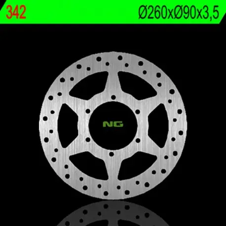 Disque de frein NG 342 Rond Fixe Top Vente