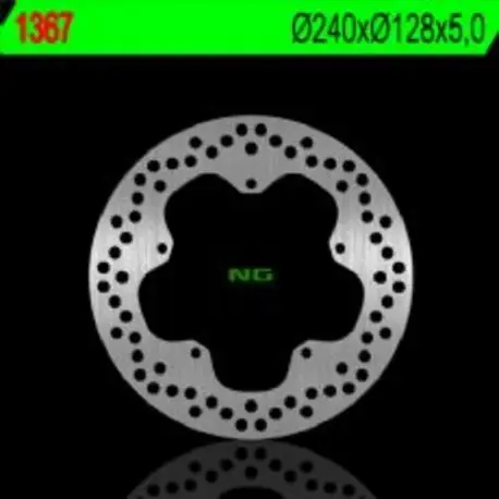 Disques de frein NG 1367 Rond Fixe Bon Plan