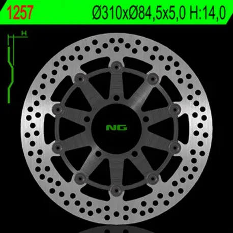 Disques de frein NG 1247 Rond Fixe Commande En Gros