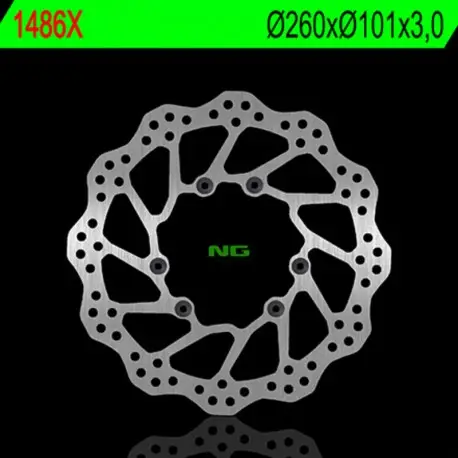 Bon Marché Disque de frein NG BRAKES pétale fixe 1486X