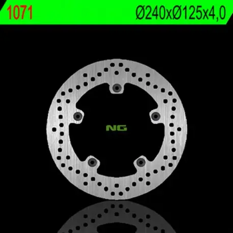 Expédié Aujourd’hui Disque de frein NG 1071 Rond Fixe