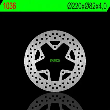 Commander Vite Disque de frein NG 1036 Rond Fixe