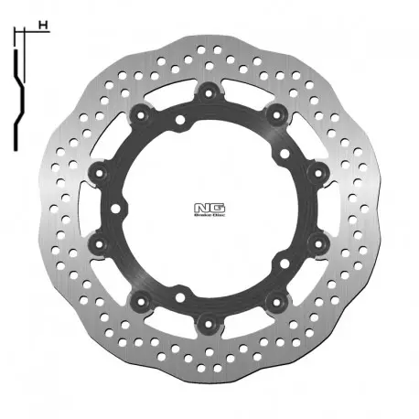 Commande En Gros Disque de frein NG BRAKES pétale flottant 1623XG