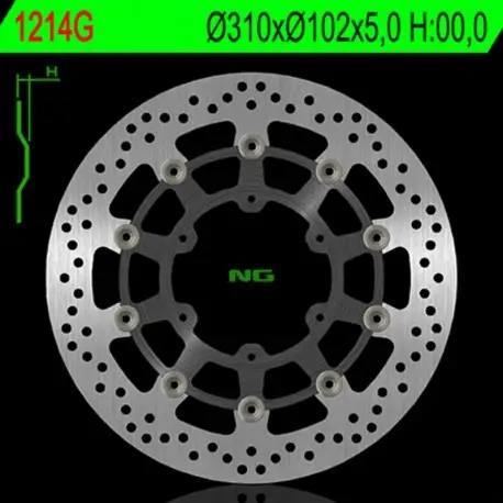 Disque de frein NG BRAKE DISC Flottant - 1214G Quantité Limitée