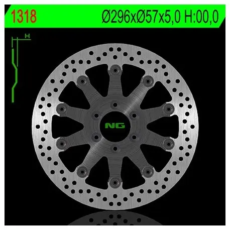 Promotion Disque de frein NG BRAKE DISC Flottant 1318