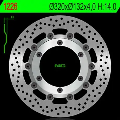Promotion Saisonnière Disque de frein NG BRAKE DISC Flottant 1226