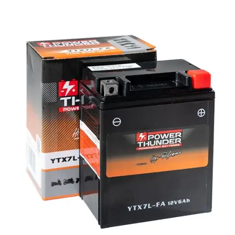 Batterie moto Power Thunder activé d&rsquo;usine FA YTX7L-BS Dernière Chance