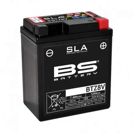 Top Vente Batterie BS BATTERY SLA sans entretien activé usine YTZ8V