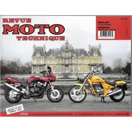 Certifié REVUE MOTO TECHNIQUE DEALIM VT 125 et YAMAHA FZS 600 FAZER