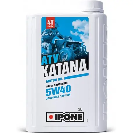 Huile moteur IPONE KATANA ATV 100% Synthétique 5W40 2L Seulement Aujourd’hui