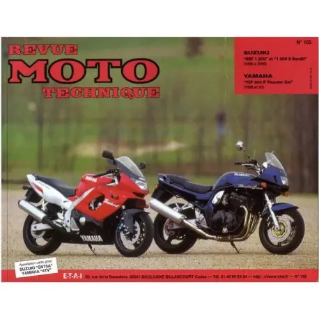 Commander Vite REVUE MOTO TECHNIQUE YAMAHA YZF600R 1996-1997 et SUZUKI GSF 1200 BANDIT 1996-2000