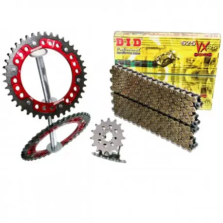 Bon Plan Kit Chaine moto DID stealth rouge Honda CRF250R 2010