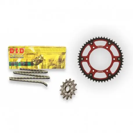 Kit Chaine moto DID Bi-mat Stealth rouge GAS GAS 250 350 MC-F Achetez Aujourd’hui