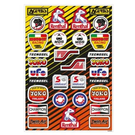 Certifié Planche stickers TECNOSEL Vintage PVC