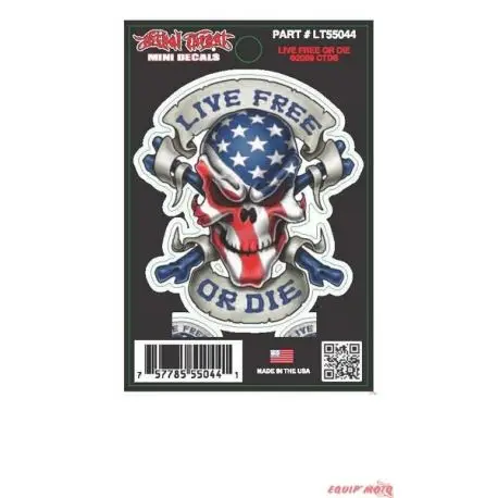 Prix Bas AUTOCOLLANT LETHAL THREAT LIVE OR DIE