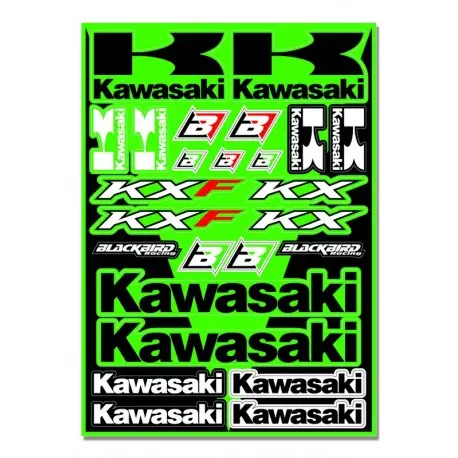 Remise Planche de stickers BLACKBIRD Kawasaki