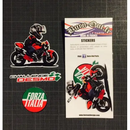 Offre Exclusive Lot de 6 autocollants FORZA ITALIA