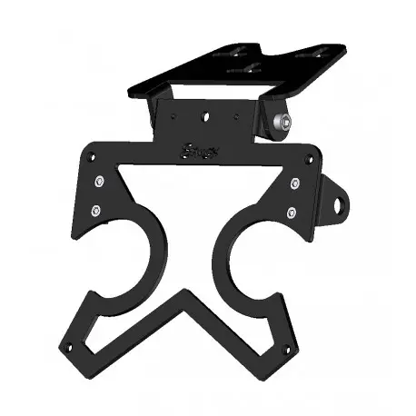 Offre Exclusive Support de plaque Universel alu noir + support clignotant