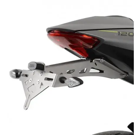 Vente Directe Support de plaque argent R&G Racing argent TRIUMPH 1200 SPEED TRIPLE 2021-2026