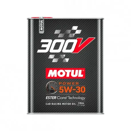 Motul 300V POWER 5W30 Huile Moteur 100% Synthèse | Bidon 2L | 110814 | Nouvelle formule compatible FAP Acheter Direct