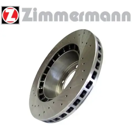 Disque de frein sport/percé Avant plein 284mm, épaisseur 12mm Zimmermann Mercedes Classe C (W202) C220D Offre Limitée