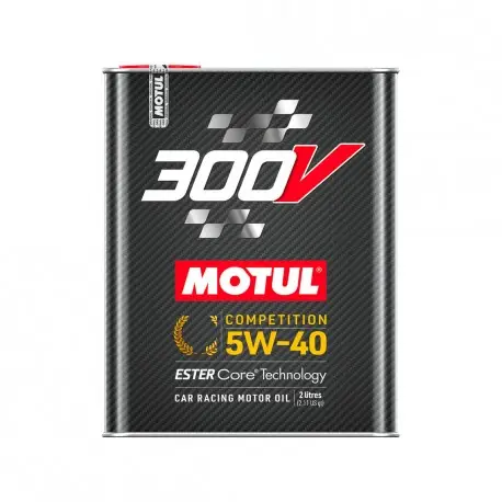Nouveauté Motul 300V COMPETITION 5W40 Huile Moteur 100% Synthèse | Bidon 2L | 110817 | Nouvelle formule compatible FAP