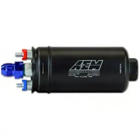 Pompe à essence AEM « type 044 » 50-1005 / AN6 – 400 L/h externe – Compatible E85 jusqu’à 550ch – 50-1005 Dernier Modèle