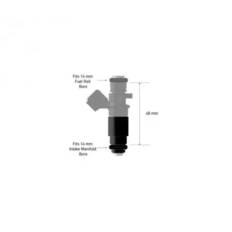 Adaptateur injecteur EV14xT Embase 14 mm / Longueur 48mm | Haltech – HT-080007 Petit Prix