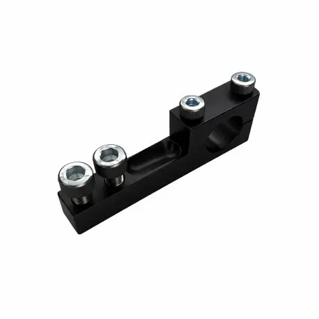 Support pour rampe d’injection JENVEY | « LONG » EV6 NOIR – Fixation pour corps papillon individuel (ITB) Achat Immédiat