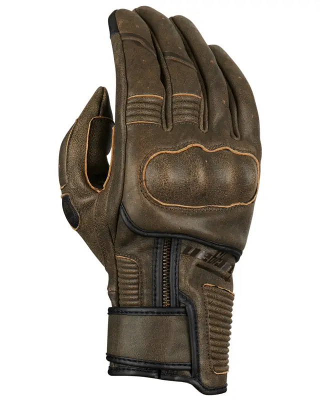 Gants Moto Mi-Saisonfurygancuir James Rusted D3o Commande En Gros