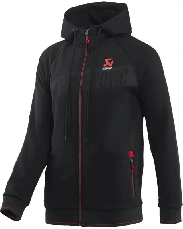 SWEATSHIRTakrapovic ZIP HOODIE BLACK MEN 2XL Authentique