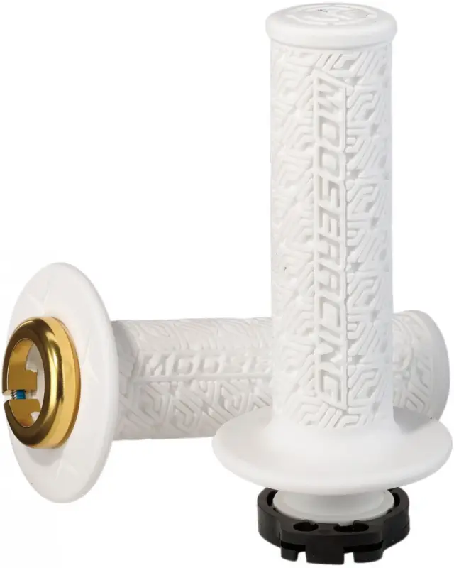 Commander Vite Guidon Motomoose offroad hard-parts GRIP LOCK-ON MOOSE WH/GD