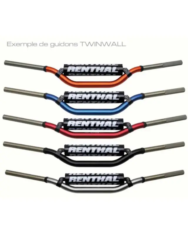 Produit De Marque Guidon Motorenthal Guidon Ø28 6mm avec barre RENTHAL Twinwall replica Ricky Carmichael orange/mousse noire