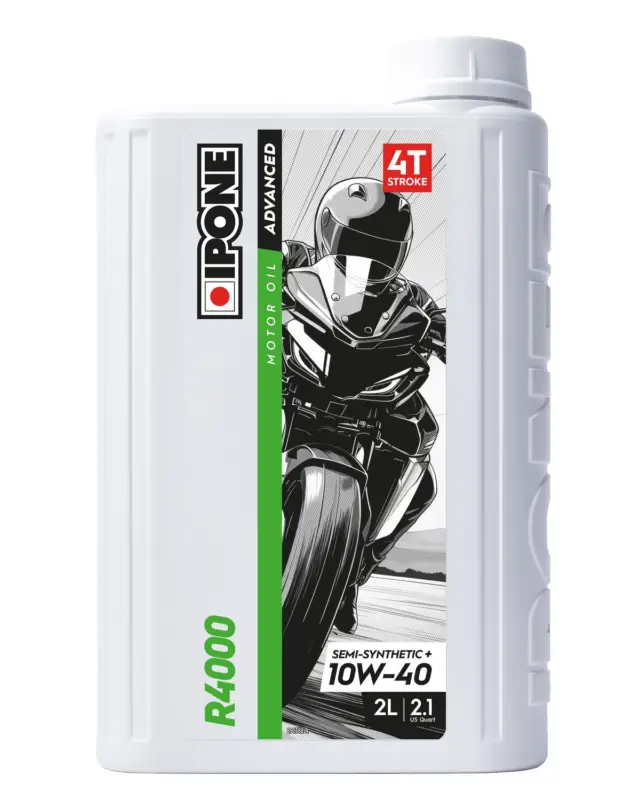 Huile 4 Temps MotoiponeR4000 10W40 4T 2 litres Nouvelle Collection