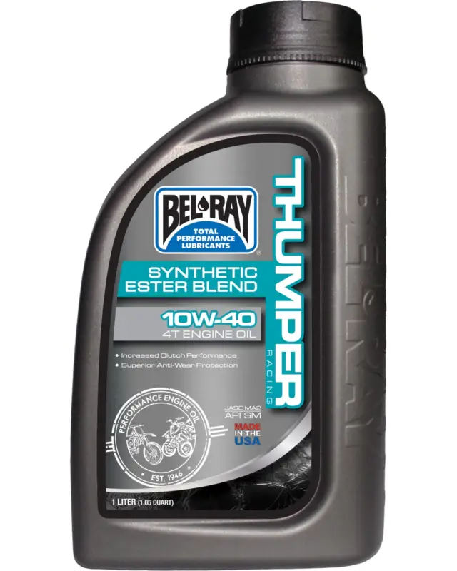 Huile 4 Temps Motobel-ray Thumper semi-synt Ester B. 4T 10w40 1L Soldes