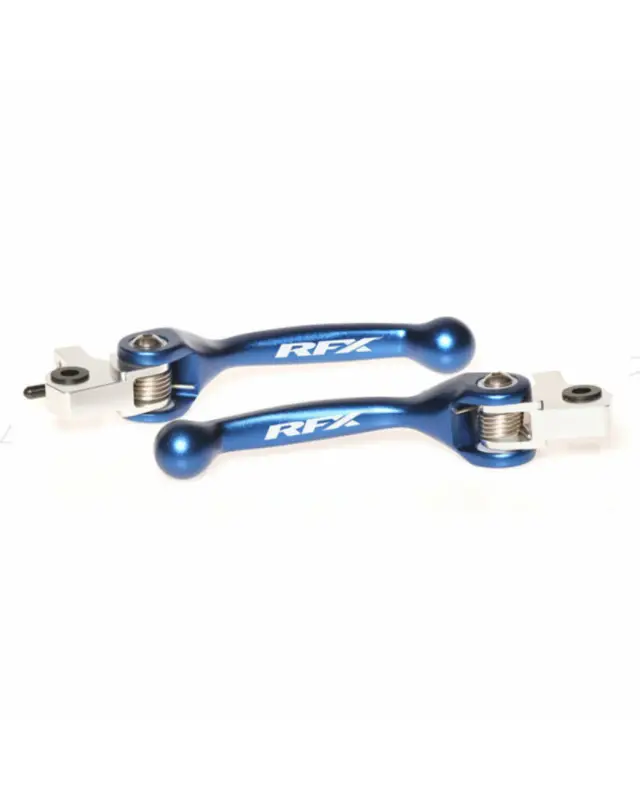 Solde Kit Levier Embrayage et Frein MotorfxEnsemble de leviers flexibles forgés RFX Race (Bleu)