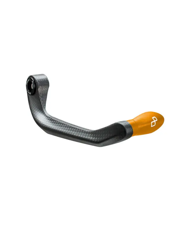 Acheter En Ligne Protection Levier Motolightech Protection de levier d'embrayage LIGHTECH - carbone brillant 132 mm embout argent