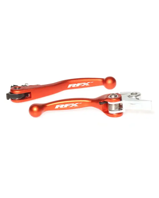 Usine Directe Kit Levier Embrayage et Frein MotorfxEnsemble de leviers flexibles forgés RFX Race (Orange)