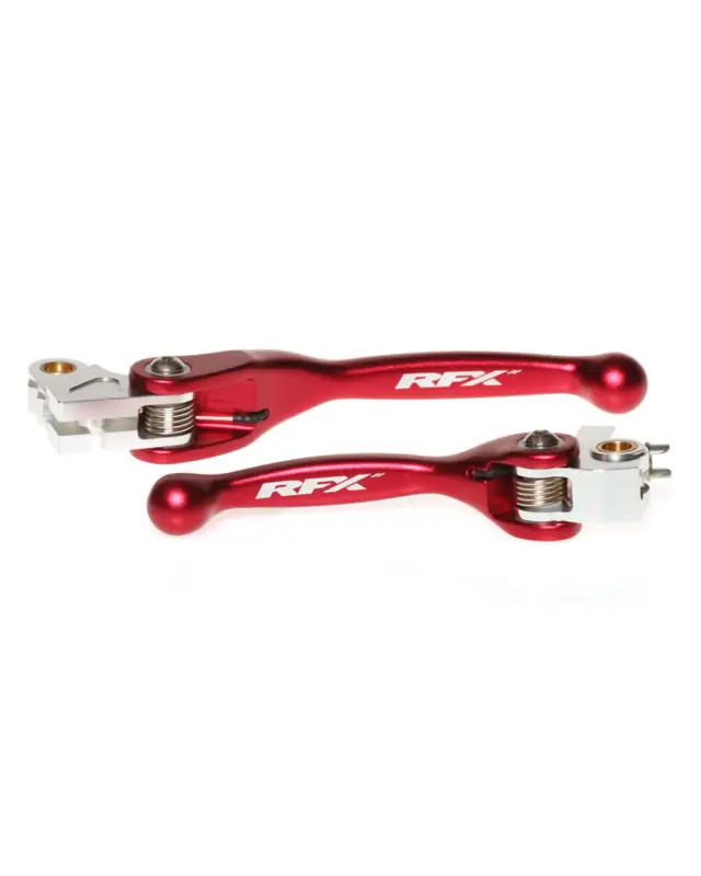 Kit Levier Embrayage et Frein MotorfxEnsemble de leviers flexibles forgés RFX Race (Rouge)- Honda CRF250/450 Satisfait Ou Remboursé